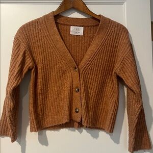Zara Peach Knit Cardigan Sz 11/12